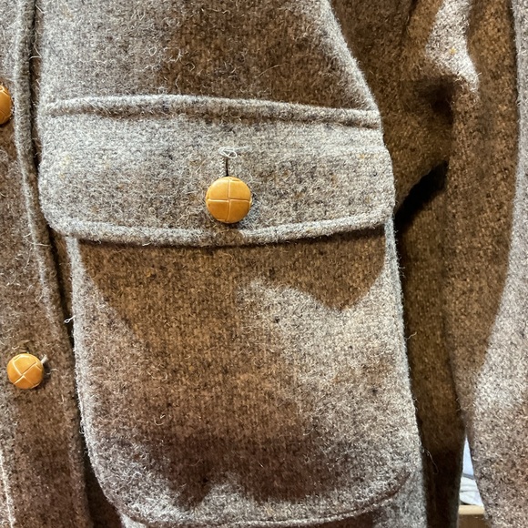 Vintage 100% welsh virgin wool jacket/shirt - Picture 3 of 7